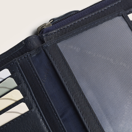 Portofel de dama, din piele naturala cu protectie RFID, The Chesterfield Brand, Orveta - Bleumarin [8]