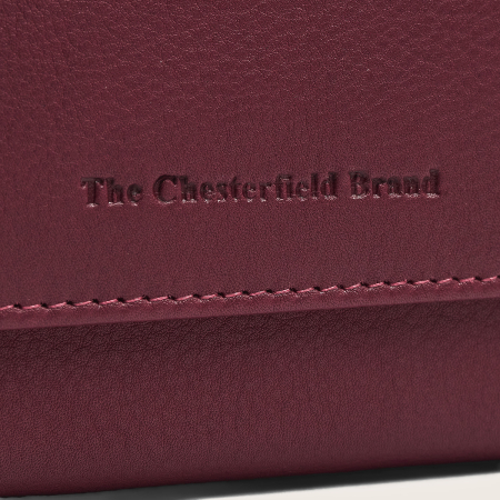 Portofel de dama, din piele naturala cu protectie RFID, The Chesterfield Brand, Orveta - Visiniu [8]
