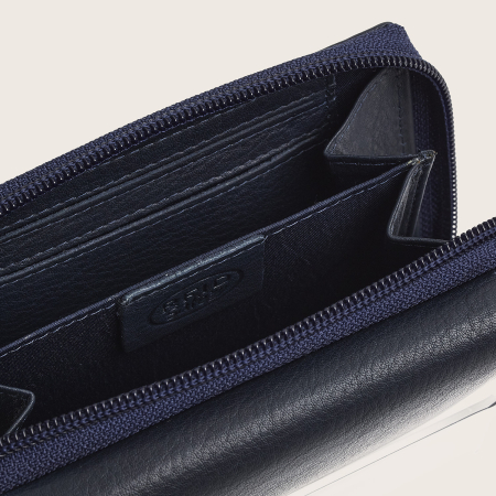 Portofel de dama, din piele naturala cu protectie RFID, The Chesterfield Brand, Orveta - Bleumarin [5]