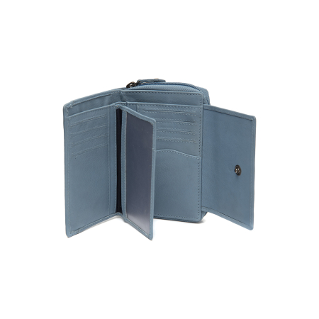 Portofel de dama, din piele naturala cu protectie RFID, The Chesterfield Brand, Orveta - Sky Blue [1]