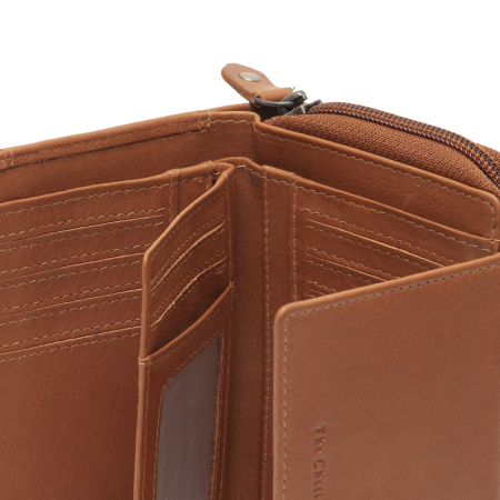 Portofel de dama, din piele naturala cu protectie RFID, The Chesterfield Brand, Orveta - Maro coniac [3]