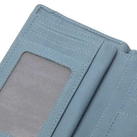 Portofel de dama, din piele naturala cu protectie RFID, The Chesterfield Brand, Orveta - Sky Blue [4]
