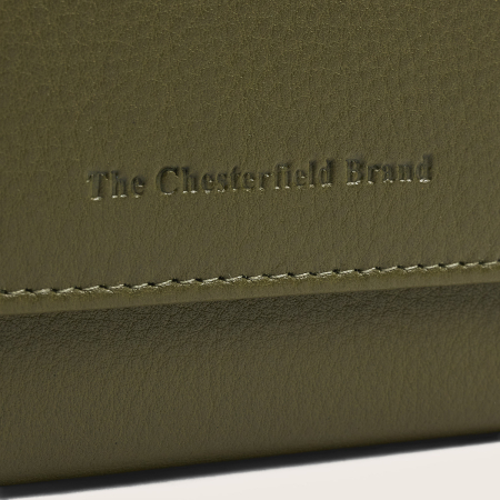 Portofel de dama, din piele naturala cu protectie RFID, The Chesterfield Brand, Orveta - Verde olive [9]