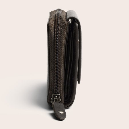 Portofel de dama, din piele naturala cu protectie RFID, The Chesterfield Brand, Orveta - Gri argilos [2]