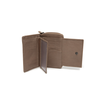 Portofel de dama, din piele naturala cu protectie RFID, The Chesterfield Brand, Orveta - Taupe [1]
