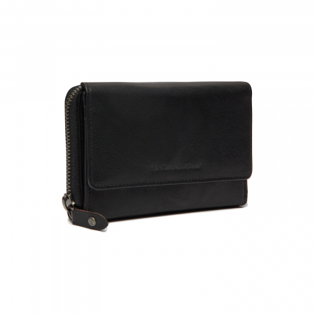 Portofele - Portofel de dama, din piele naturala cu protectie RFID, The Chesterfield Brand, Rhodos, Negru