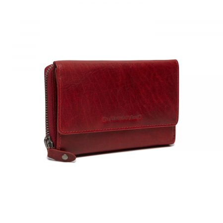 Portofele - Portofel de dama din piele naturala cu protectie RFID, The Chesterfield Brand, Rhodos, Rosu