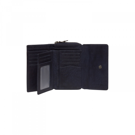 Portofel de dama din piele naturala cu protectie RFID, The Chesterfield Brand, Rhodos, Bleumarin [2]