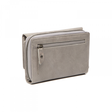 Portofel de dama, din piele naturala cu protectie RFID, The Chesterfield Brand, Rhodos, Gri [4]