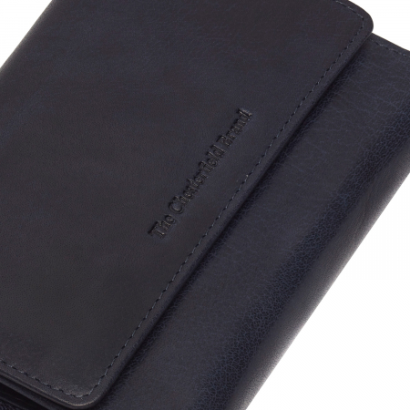 Portofel de dama din piele naturala cu protectie RFID, The Chesterfield Brand, Rhodos, Bleumarin [4]