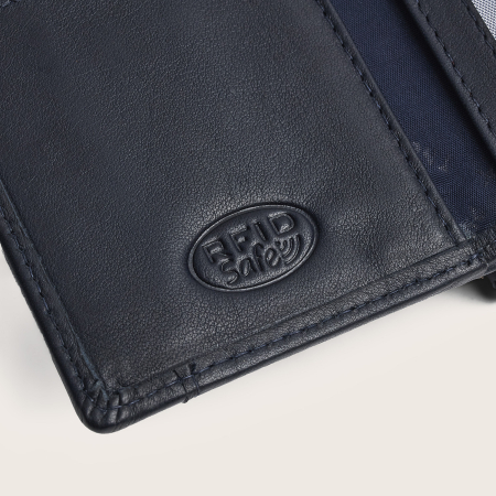 Portofel de dama, din piele naturala cu protectie RFID, The Chesterfield Brand, Zelan - Bleumarin [7]