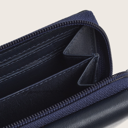 Portofel de dama, din piele naturala cu protectie RFID, The Chesterfield Brand, Zelan - Bleumarin [5]