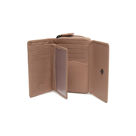 Portofel de dama, din piele naturala cu protectie RFID, The Chesterfield Brand, Zelan - Bej [9]