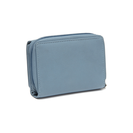 Portofel de dama, din piele naturala cu protectie RFID, The Chesterfield Brand, Zelan - Sky Blue [5]