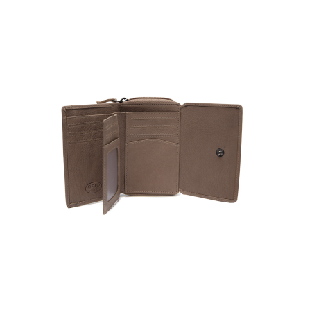 Portofel de dama, din piele naturala cu protectie RFID, The Chesterfield Brand, Zelan - Taupe [2]