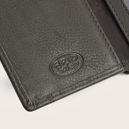 Portofel de dama, din piele naturala cu protectie RFID, The Chesterfield Brand, Zelan - Gri argila [7]