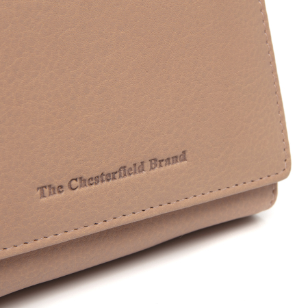 Portofel de dama, din piele naturala cu protectie RFID, The Chesterfield Brand, Zelan - Bej [7]