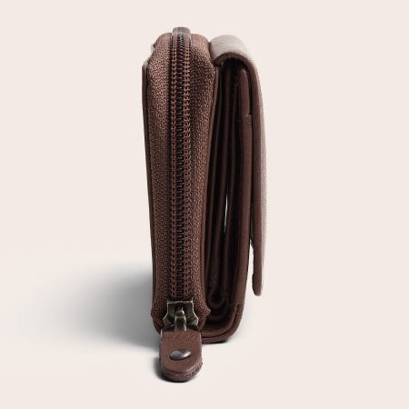 Portofel de dama, din piele naturala cu protectie RFID, The Chesterfield Brand, Zelan - Taupe inchis [1]