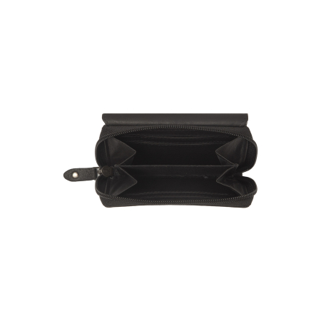 Portofel de dama, din piele naturala cu protectie RFID, The Chesterfield Brand, Zelan - Negru [2]