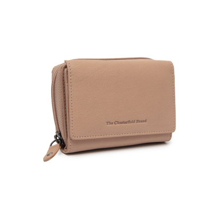 Portofel de dama, din piele naturala cu protectie RFID, The Chesterfield Brand, Zelan - Bej [10]
