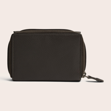 Portofel de dama, din piele naturala cu protectie RFID, The Chesterfield Brand, Zelan - Gri argila [10]