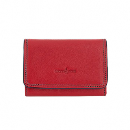 Portofele - Portofel de dama, Gianni Conti, din piele naturala, seria 588359, cu protectie RFID, Rosu