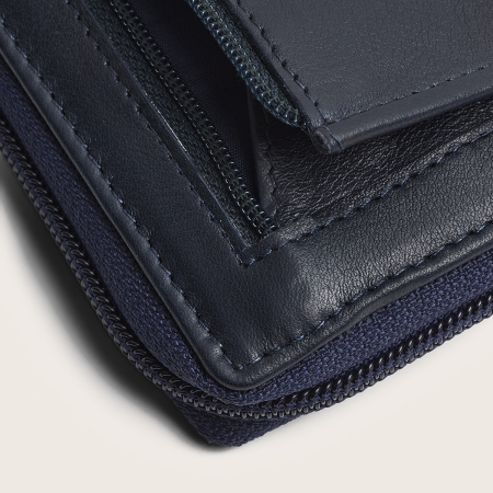 Portofel din piele naturala The Chesterfield Brand, cu protectie anti scanare RFID, Mirelle - Bleumarin [4]