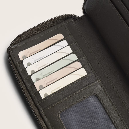 Portofel din piele naturala The Chesterfield Brand, cu protectie anti scanare RFID, Mirelle - Gri [2]