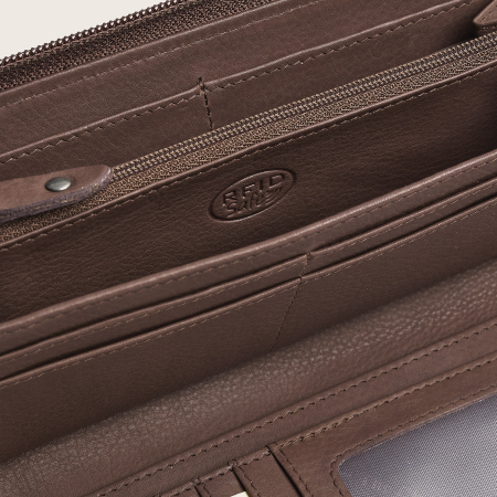 Portofel din piele naturala The Chesterfield Brand, cu protectie anti scanare RFID, Mirelle - Taupe inchis [4]