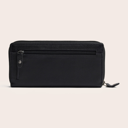 Portofel din piele naturala The Chesterfield Brand, cu protectie anti scanare RFID, Mirelle - Negru [10]