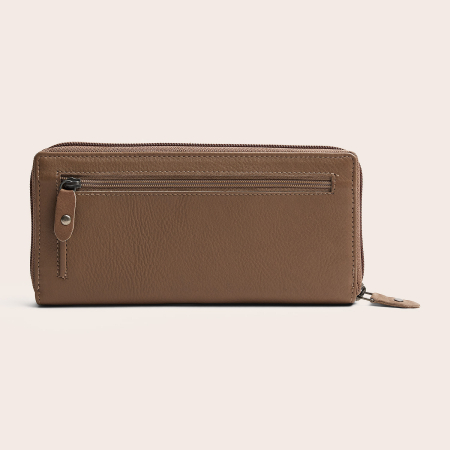 Portofel din piele naturala The Chesterfield Brand, cu protectie anti scanare RFID, Mirelle - Taupe deschis [10]