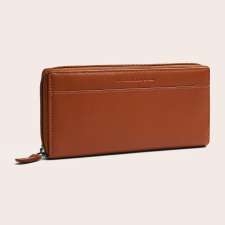 Dama - Portofel din piele naturala The Chesterfield Brand, cu protectie anti scanare RFID, Mirelle - Maro coniac