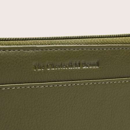 Portofel din piele naturala The Chesterfield Brand, cu protectie anti scanare RFID, Mirelle - Verde olive [8]