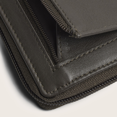 Portofel din piele naturala The Chesterfield Brand, cu protectie anti scanare RFID, Mirelle - Gri [7]