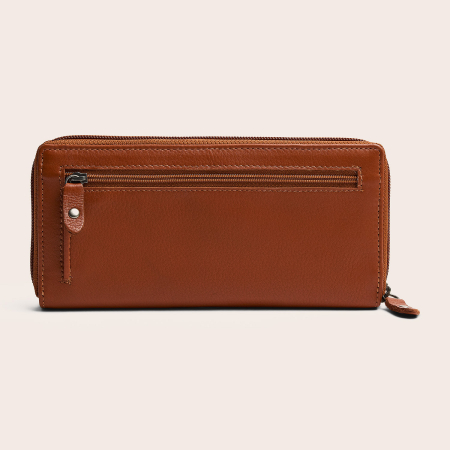 Portofel din piele naturala The Chesterfield Brand, cu protectie anti scanare RFID, Mirelle - Maro coniac [10]