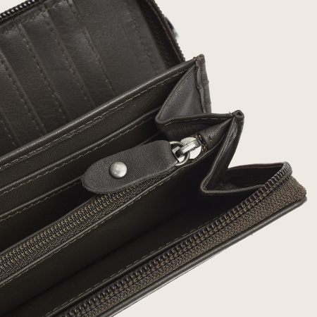 Portofel din piele naturala The Chesterfield Brand, cu protectie anti scanare RFID, Mirelle - Gri [4]