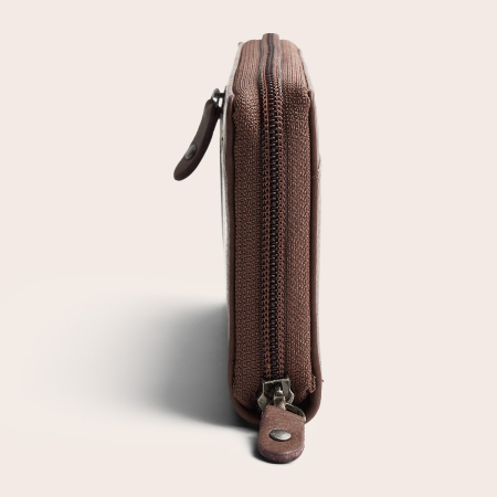 Portofel din piele naturala The Chesterfield Brand, cu protectie anti scanare RFID, Mirelle - Taupe inchis [2]