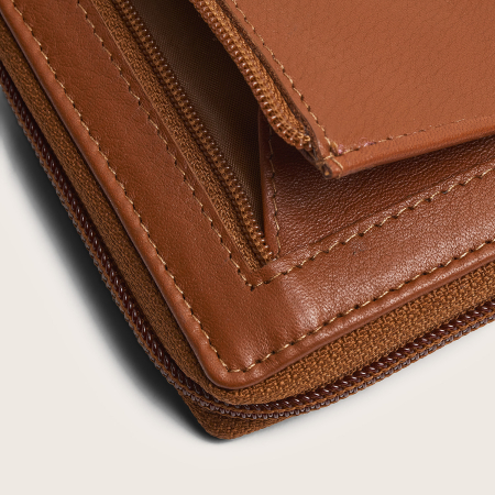 Portofel din piele naturala The Chesterfield Brand, cu protectie anti scanare RFID, Mirelle - Maro coniac [9]