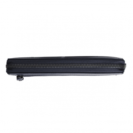 Portofel din piele naturala The Chesterfield Brand, cu protectie anti scanare RFID, Havana, Bleumarin [4]
