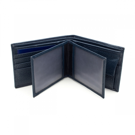 Portofel din piele pentru barbati,bleumarin S105 [2]