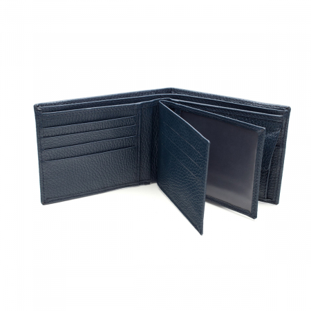 Portofel din piele pentru barbati,bleumarin S105 [3]