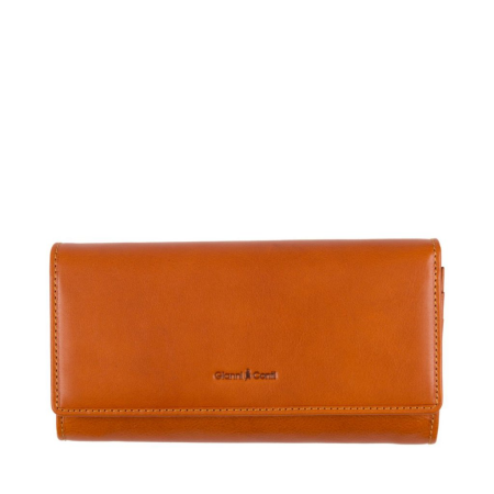 Portofel dublu, de dama, Gianni Conti, piele naturala, seria 9408144, Cognac-oranj [1]