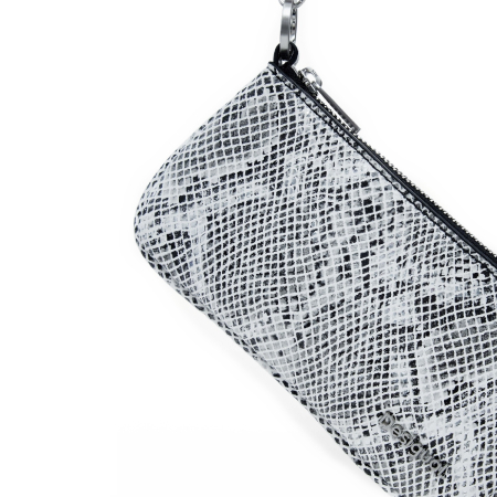 Portofel/gentuta, 2 in 1, de dimensiune mica, Desigual, Mini Snake, Alb [4]
