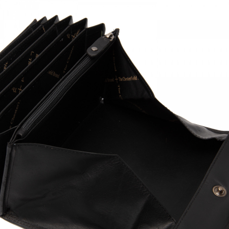 Portofel ospatar, piele naturala, The Chesterfield Brand, Grenada, Negru [1]