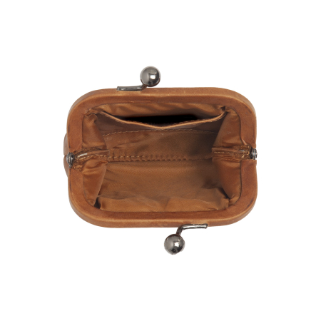 Portofel pentru monede,bani,carduri,chei, The Chesterfield Brand, din piele naturala, Calvia, Maro coniac [4]