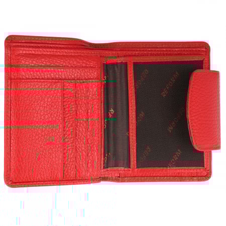 Portofel rosu din piele naturala model 086 [2]