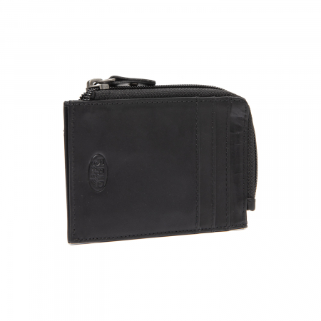 Port card slim unisex din piele naturala, The Chesterfield Brand, Livenza, cu protectie anti scanare RFID, Negru [1]