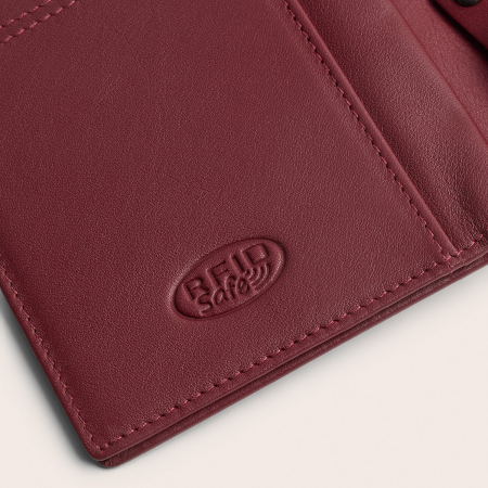 Portofel The Chesterfield Brand, cu protectie anti scanare RFID, din piele naturala, Frederick - Rosu inchis [7]