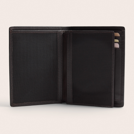 Portofel The Chesterfield Brand, cu protectie anti scanare RFID, din piele naturala, Frederick - Maro inchis [3]