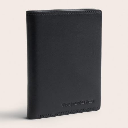 Barbati - Portofel The Chesterfield Brand, cu protectie anti scanare RFID, din piele naturala, Frederick - Negru